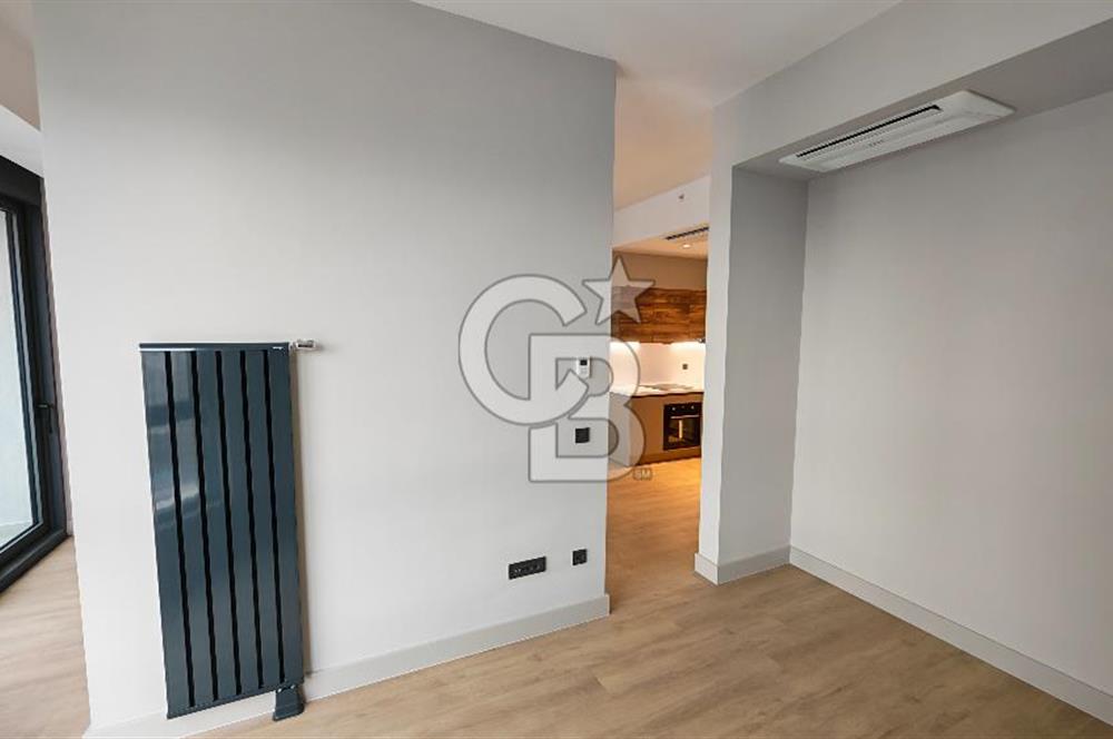 Evora İzmir Balkonlu Kısmi Deniz Manzaralı Kiralık 1+1 Daire