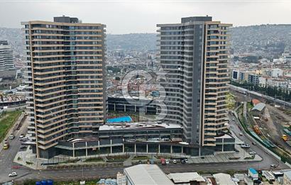 Evora İzmir Balkonlu Kısmi Deniz Manzaralı Kiralık 1+1 Daire