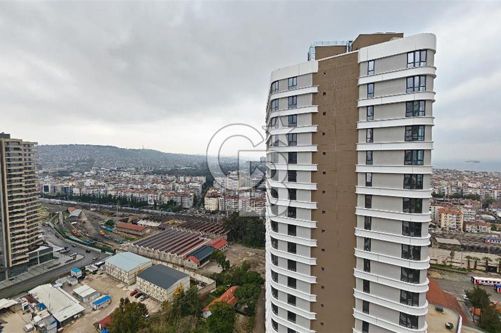 Evora İzmir Balkonlu Kısmi Deniz Manzaralı Kiralık 1+1 Daire