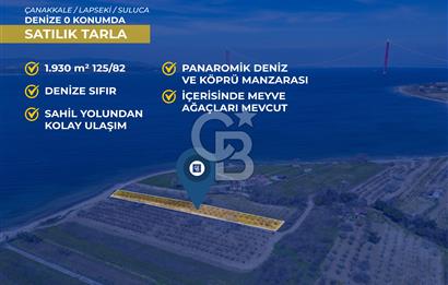 Lapseki Sulucada Denize Sıfır Köprü Manzaralı | 1.930 m² Tarla