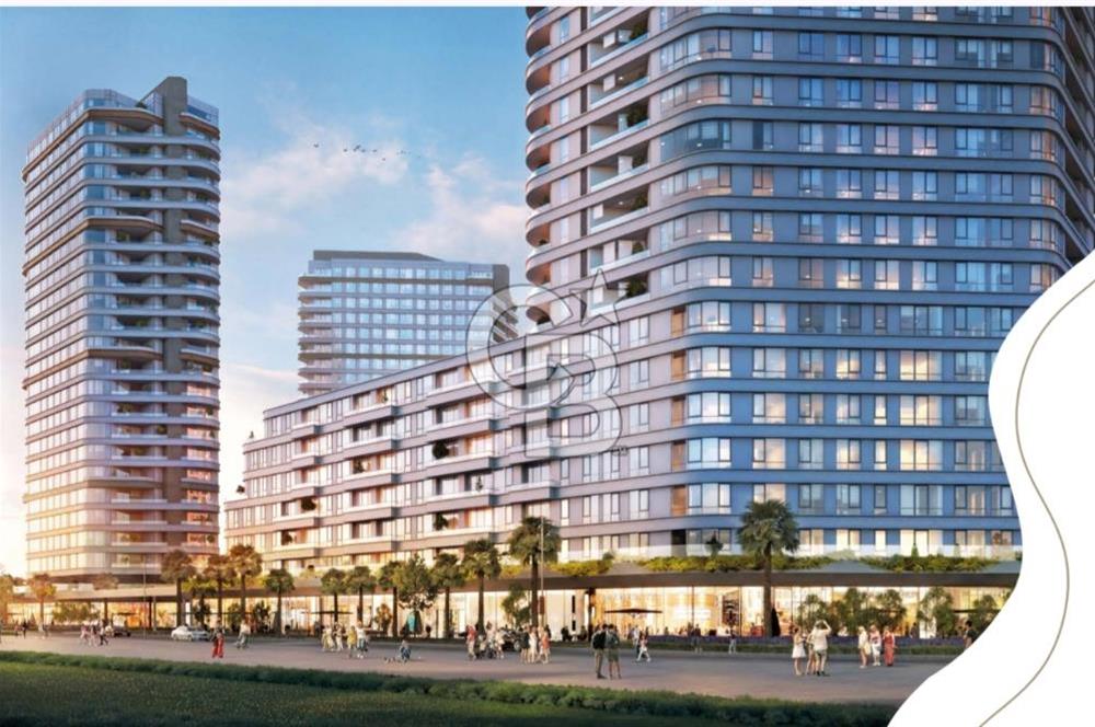 Evora İzmir Balkonlu Kısmi Deniz Manzaralı Kiralık 1+1 Daire