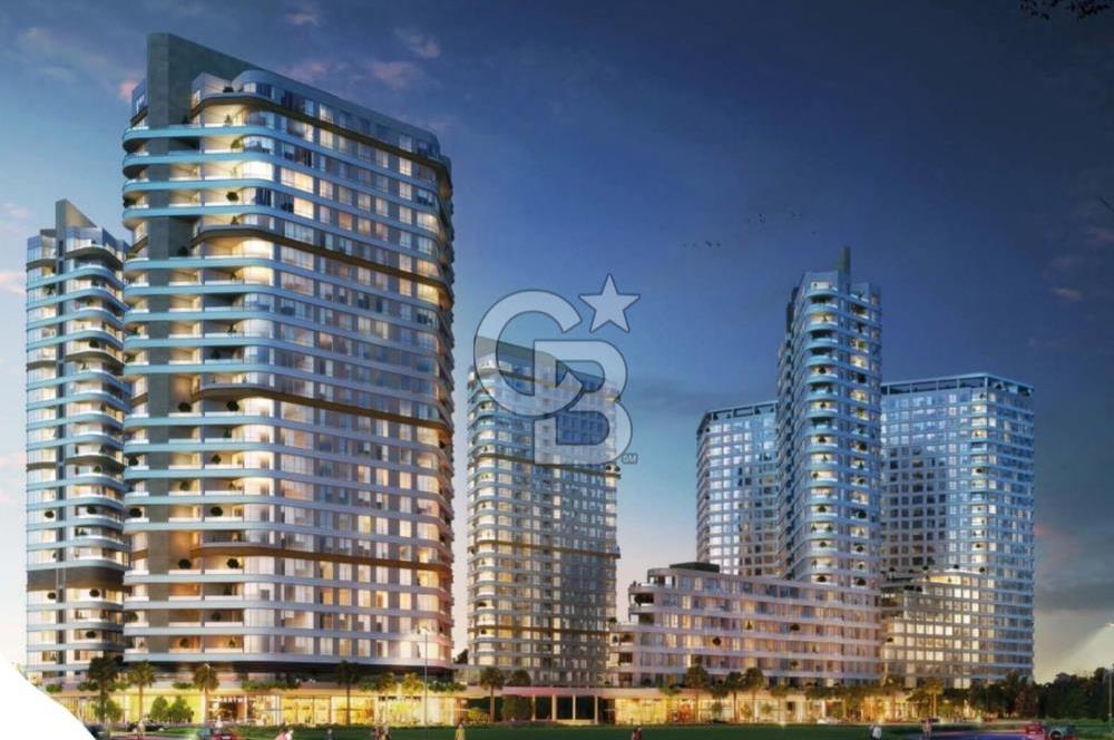 Evora İzmir Balkonlu Kısmi Deniz Manzaralı Kiralık 1+1 Daire