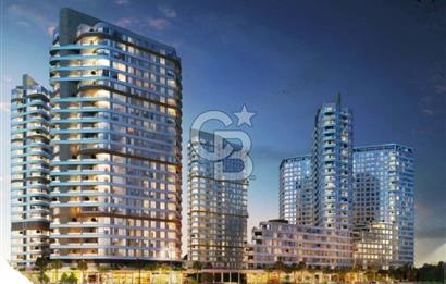 Evora İzmir Balkonlu Kısmi Deniz Manzaralı Kiralık 1+1 Daire