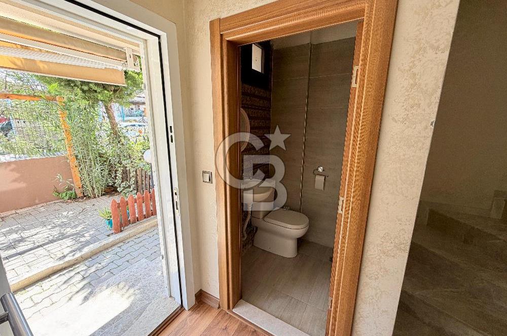 Foça Kazım Dirik Mah. Kiralık 2+1 Bahçeli Dubleks