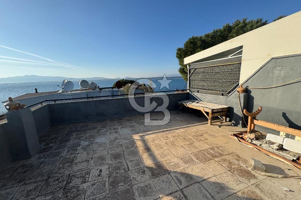 CB ODAKTAN | Aliağa Aşağı Şakran Denize 50 Metre Bahçeli, Teraslı Deniz Manzaralı 2 Katlı Villa