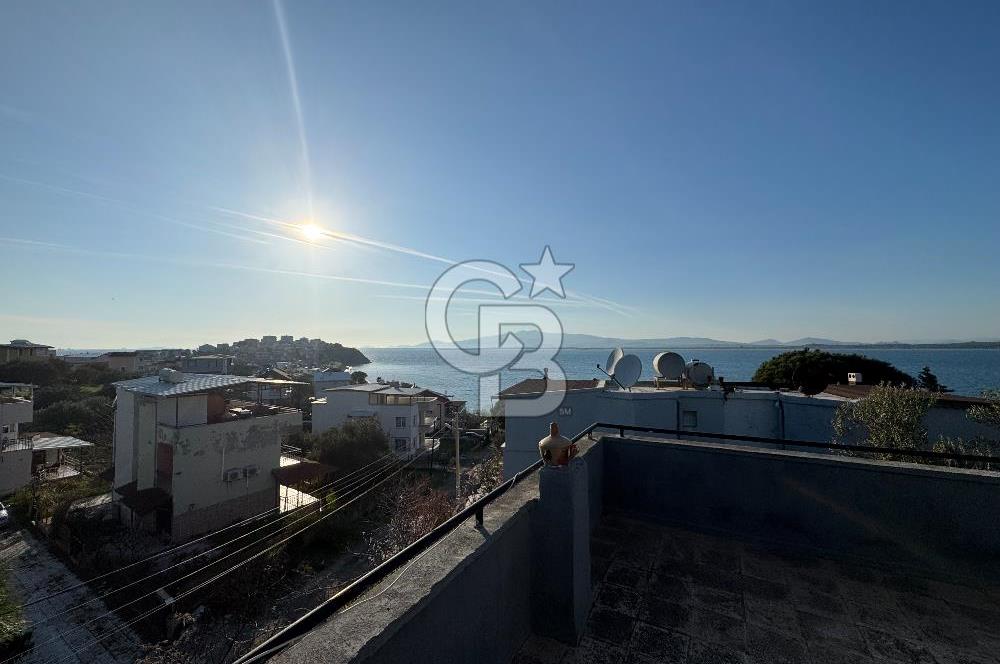 CB ODAKTAN | Aliağa Aşağı Şakran Denize 50 Metre Bahçeli, Teraslı Deniz Manzaralı 2 Katlı Villa