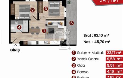36 Ay Vade Avantajı İle Coordinat Manisa'da 2+1 Satılık Daire