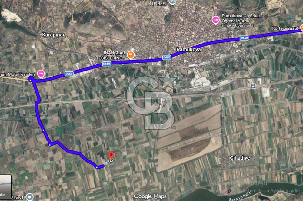 PAMUKOVA ÇARDAK’TA YATIRIMLIK 1.512 M² DÜZ ARAZİ