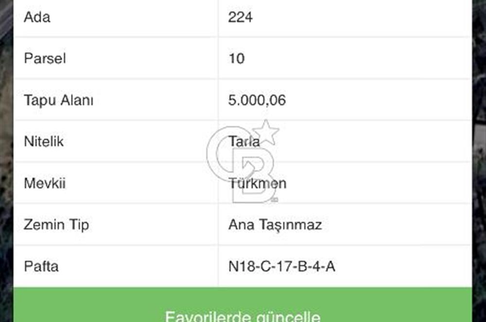 Bodrum Dağbelen'de Ana Yola Cepheli 5000m² Kiralık Arsa