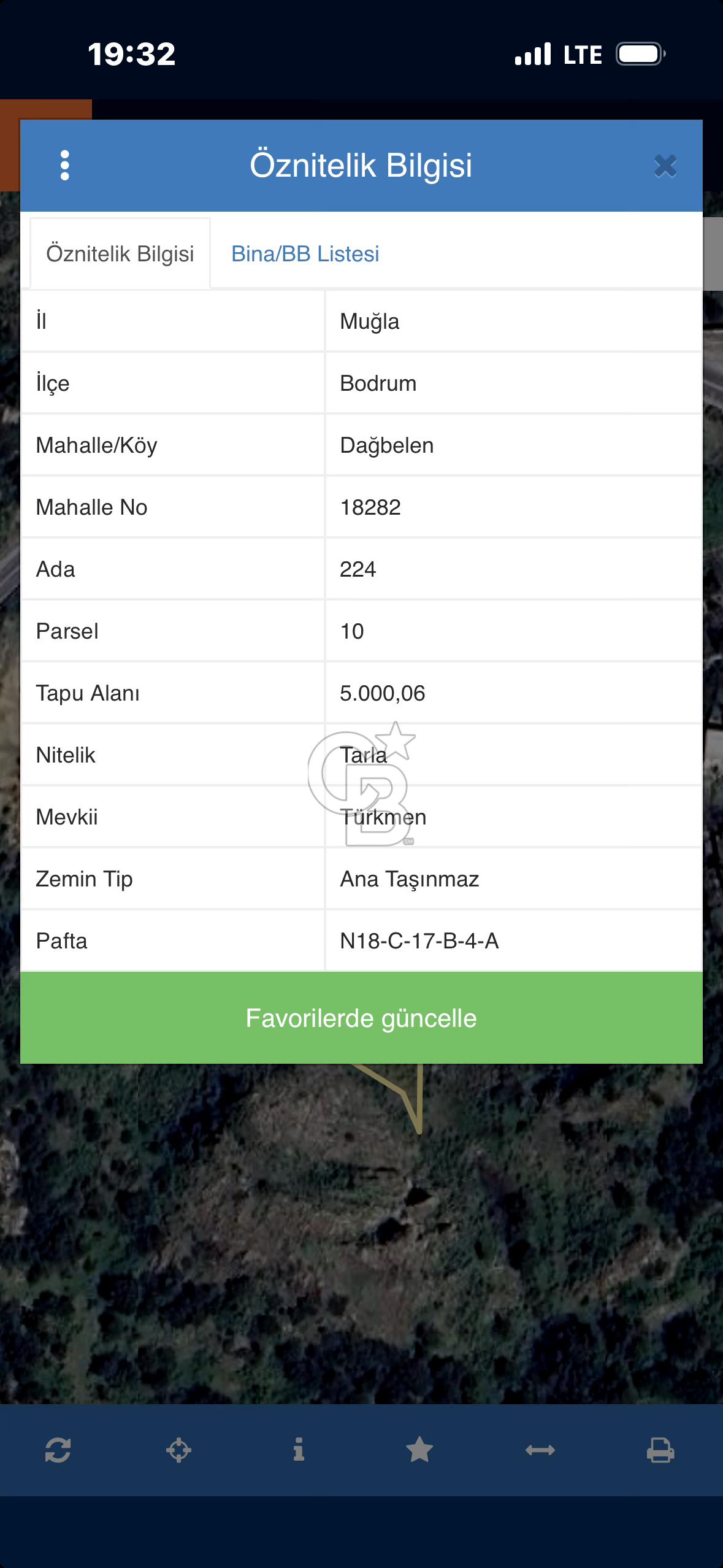 Bodrum Dağbelen'de Ana Yola Cepheli 5000m² Kiralık Arsa