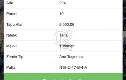 Bodrum Dağbelen'de Ana Yola Cepheli 5000m² Kiralık Arsa