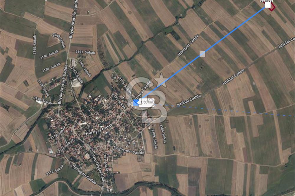 Tekirdağ Ergene Misinli 404 m² Yola Cephe Satılık Fırsat Tarla