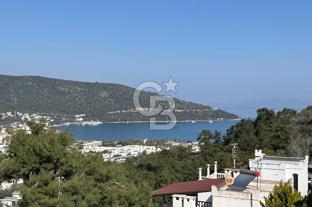 Bodrum Torba Satılık Deniz Manzaralı Kapalı Garaj Tripleks Villa 
