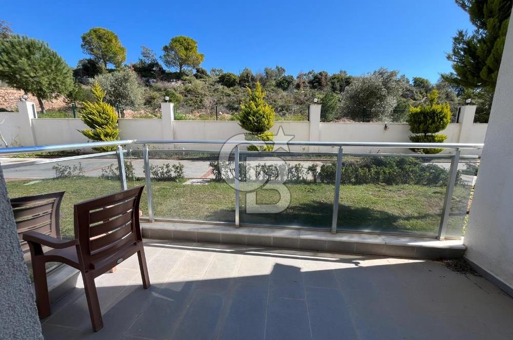 DİDİM HİSAR DA HAVUZLU SİTE İÇİNDE 1+1 BAHÇE KATI