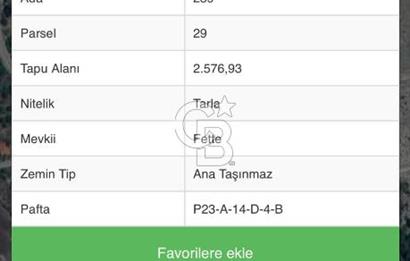 CB GİZ'DEN KAŞ AKÖRÜ'DE SATILIK TARLA