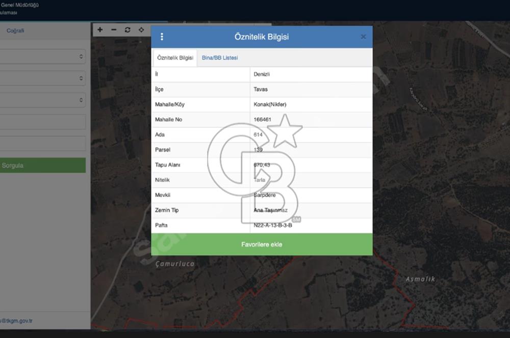 Tavas Nikfer Bölgesinde Yatırıma Uygun Tarla