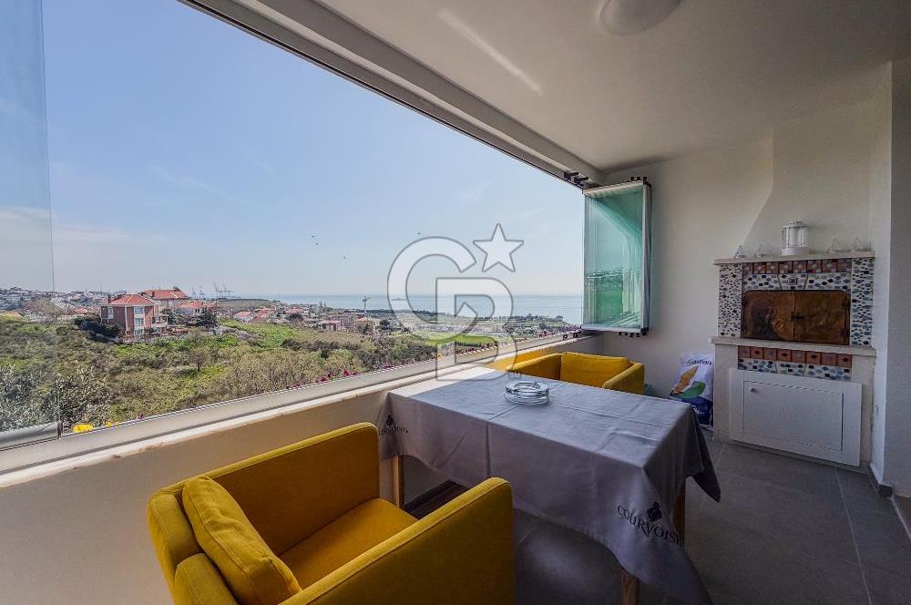 DENİZTEPE EVLERİNDE SATILIK DENİZ MANZARALI 3+2 LÜKS VİLLA