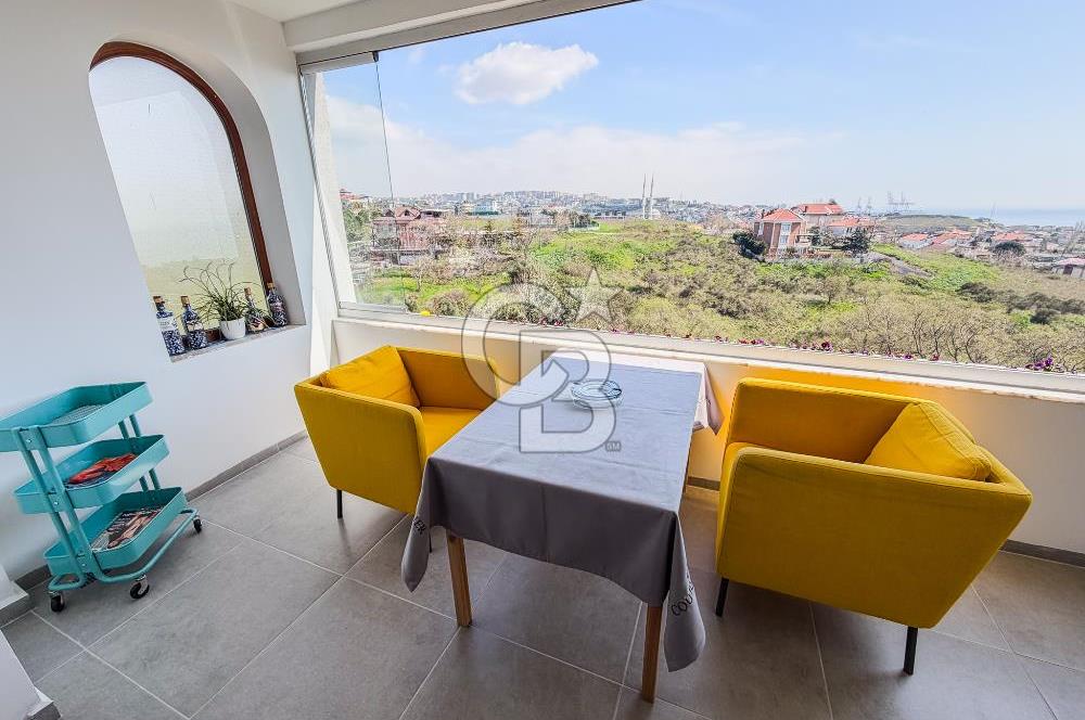 DENİZTEPE EVLERİNDE SATILIK DENİZ MANZARALI 3+2 LÜKS VİLLA