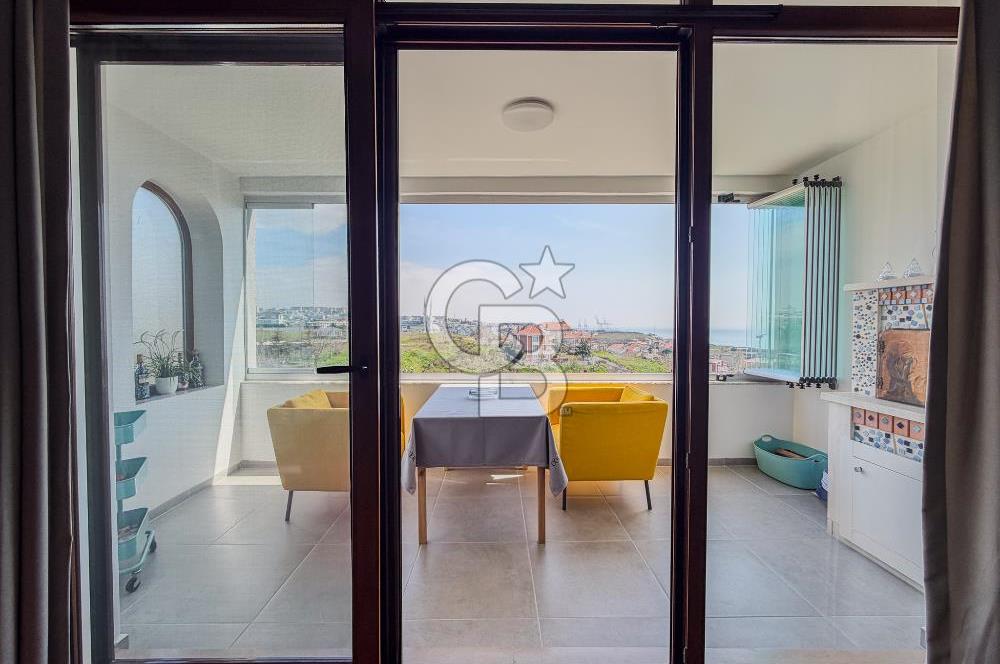 DENİZTEPE EVLERİNDE SATILIK DENİZ MANZARALI 3+2 LÜKS VİLLA