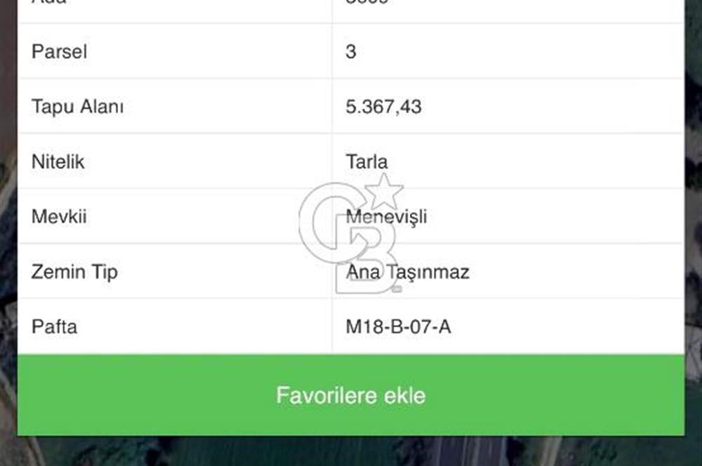 Arvalya'da Kuşadası Yoluna Cephe 5367m² Satılık Tarla