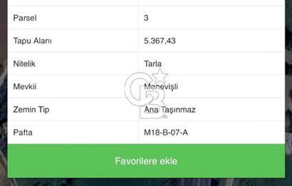 Arvalya'da Kuşadası Yoluna Cephe 5367m² Satılık Tarla