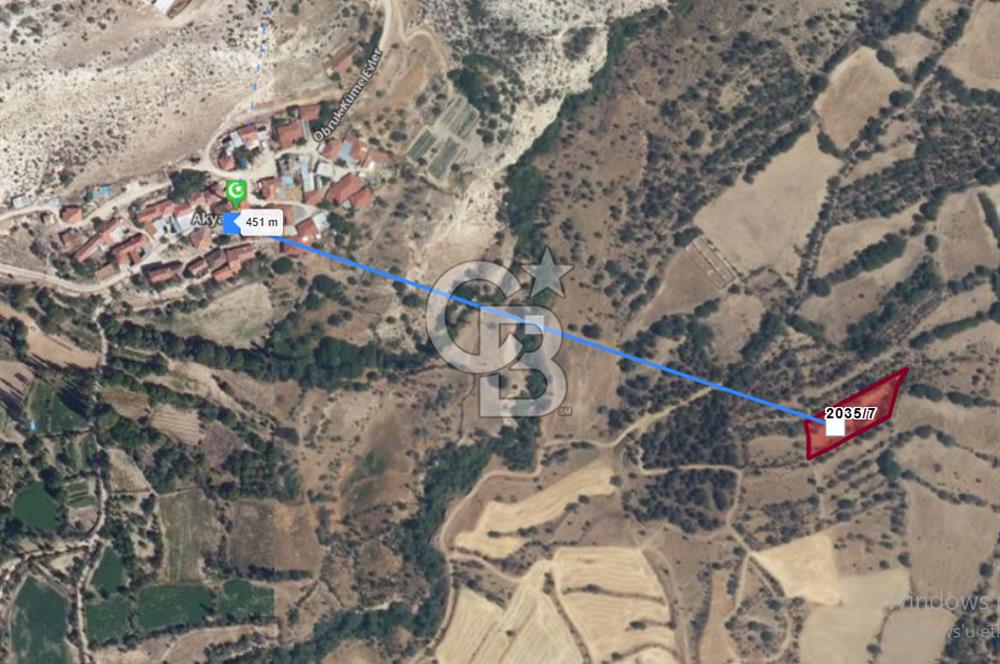 ESKİŞEHİR MİHALLIÇIK OBRUK KÖYÜNDE SATILIK 1.760 m² TARLA