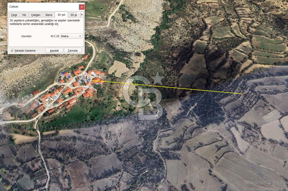 ESKİŞEHİR MİHALLIÇIK OBRUK KÖYÜNDE SATILIK 1.760 m² TARLA