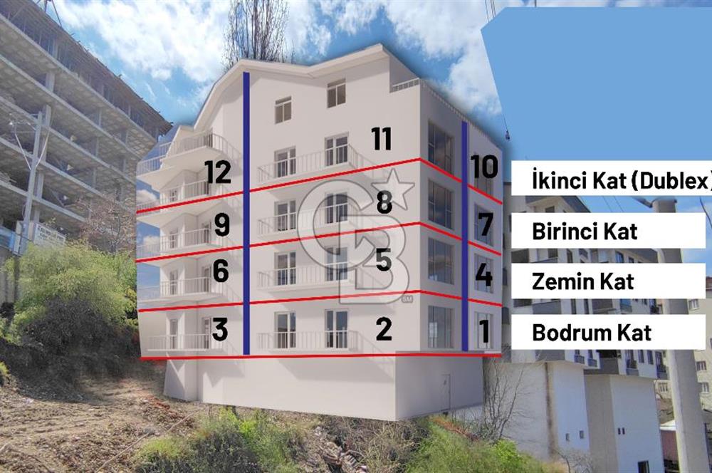 K.Çeşmede KAT KARŞILIĞI 600 m2 RUHSATI Prokesi Hazır 12 Dairelik