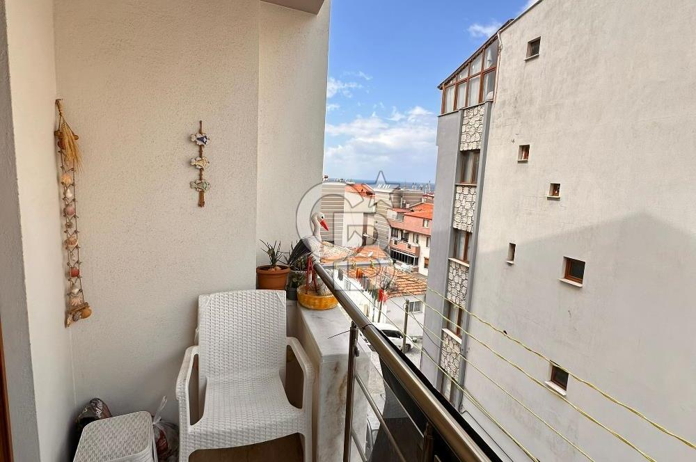 Dikili İsmetpaşa Mahallesinde Deniz Manzaralı 2+1 Fırsat Daire!