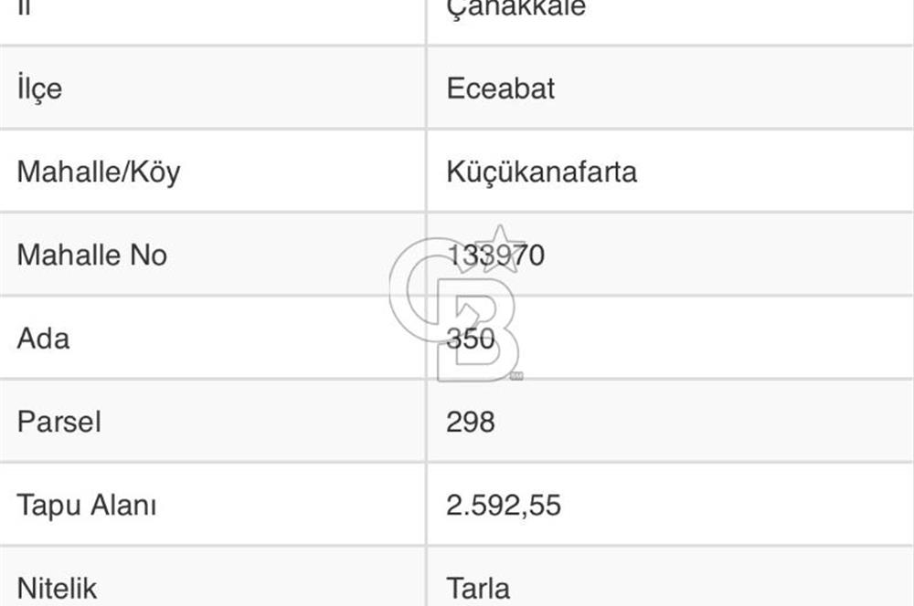 ECEABAT DENİZE YAKIN TARLA ARAZİSİ