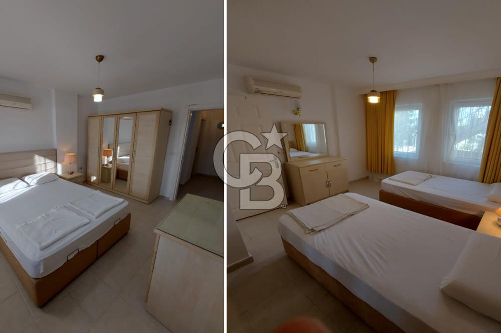 Bitez Kiralık Daire Eşyalı Bahçeli Deniz Manzarali