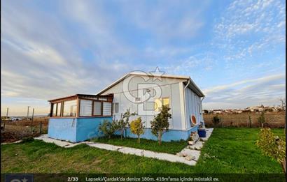 Lapseki/Çardak'da denize 180m. 418m²arsa içinde müstakil ev.