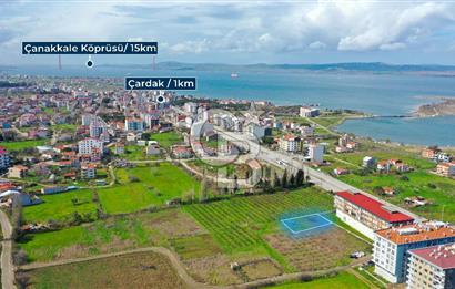 LAPSEKİ ÇARDAK DENİZE 300 METRE 3.5 KAT İMARLI KAT KARŞILIĞI SATILIK ARSA