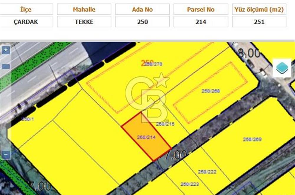 LAPSEKİ ÇARDAK DENİZE 300 METRE 3.5 KAT İMARLI KAT KARŞILIĞI SATILIK ARSA