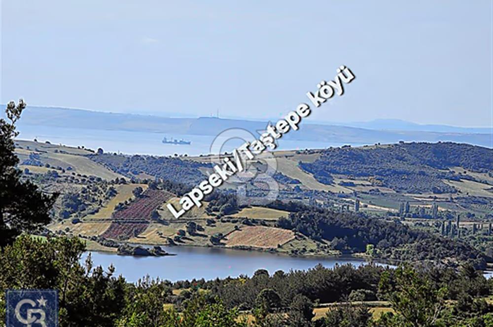 Lapseki boğaz köprüsüne 14km deniz gören, 12.770m²süper arazi.