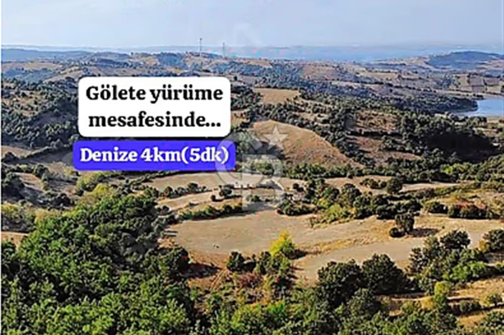 Lapseki boğaz köprüsüne 14km deniz gören, 12.770m²süper arazi.