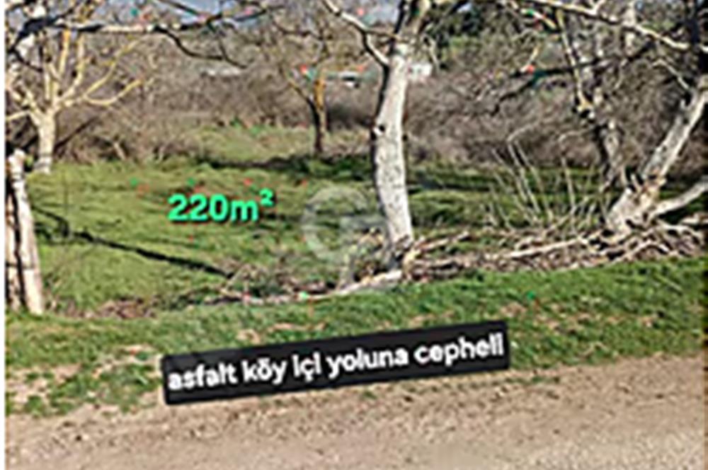 Bayramiç/Nebiler'de 220m²(142m²imarda) köy içi parsel.