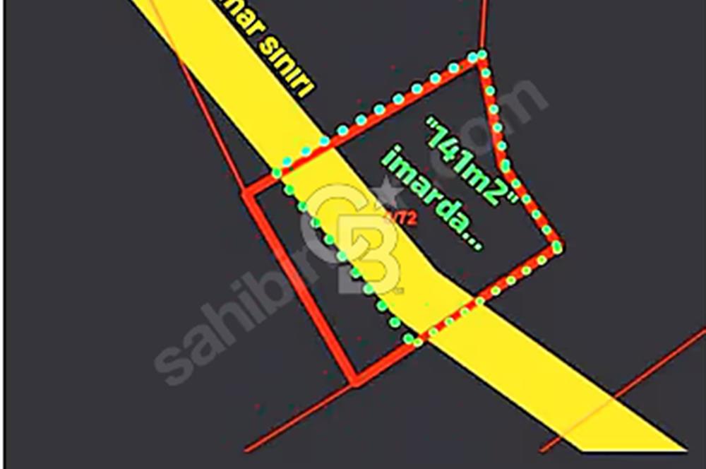 Bayramiç/Nebiler'de 220m²(142m²imarda) köy içi parsel.