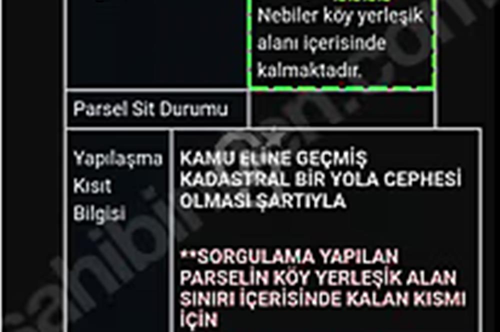 Bayramiç/Nebiler'de 220m²(142m²imarda) köy içi parsel.