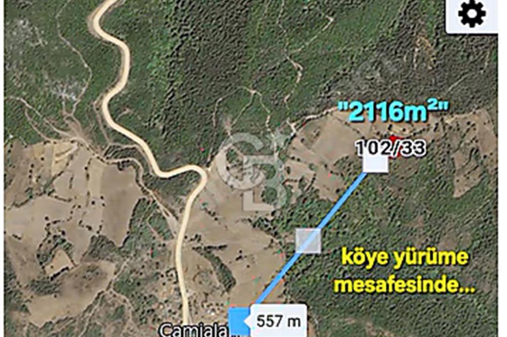 Biga/camialan taşoluk barajına yakın 2126m² fırsat arazi.
