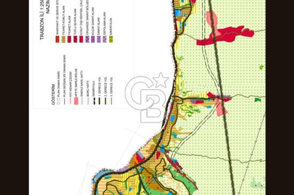 Trabzon Ortahisar Bulak Mahallesinde 7.067 m² Satılık Arazi