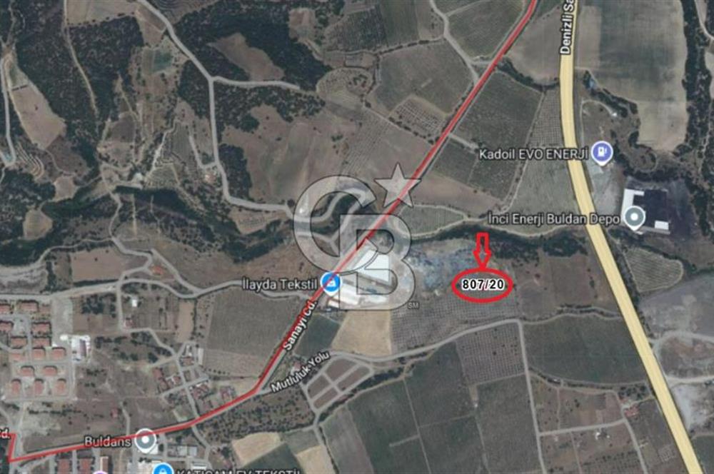 Denizli Buldan Cumhuriyet Mahallesinde Fırsat Ticari İmarlı 115,90 m2 Arsa