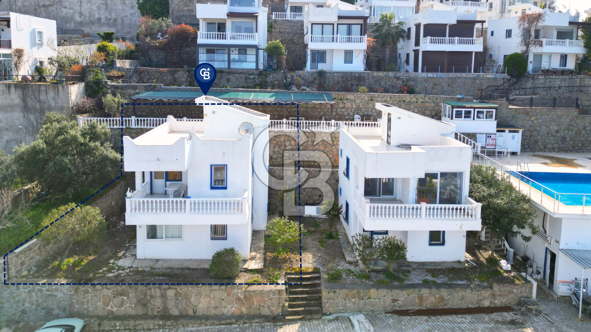 Bodrum Yalıkavakta Deniz Manzaralı Kısa Dönem Kiralık Villa