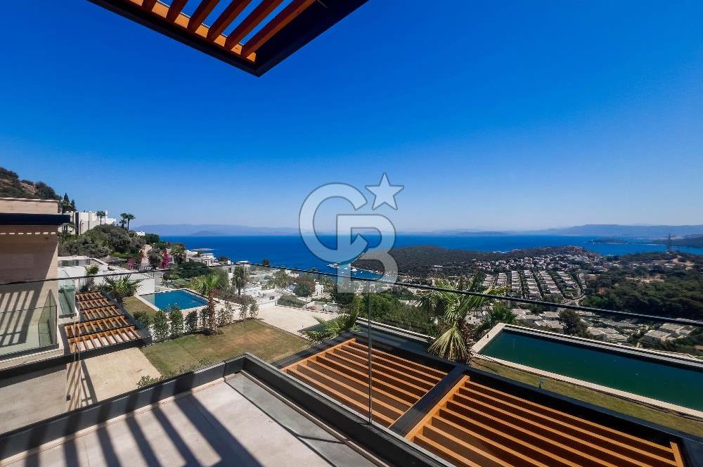 Türkbükü Hebil'de Muhteşem Manzaralı Infinity Havuzlu Villa