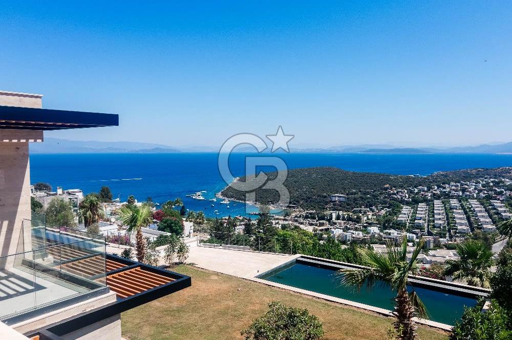 Türkbükü Hebil'de Muhteşem Manzaralı Infinity Havuzlu Villa