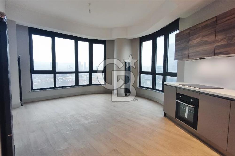 Evora İzmir'de Deniz Manzaralı 1+1 Kiralık Ofis/Daire