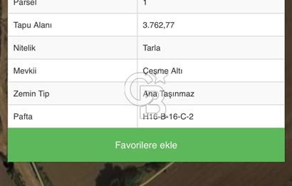 ÇANAKKALE ECEABAT KÜÇÜKANAFARTA 3.762 M² SATILIK FIRSAT ARAZİ !!