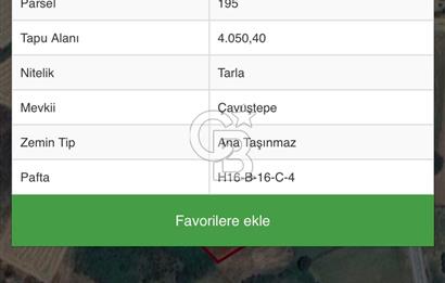 ÇANAKKALE ECEABAT KÜÇÜKANAFARTA 4.050 M² SATILIK FIRSAT ARAZİ !!