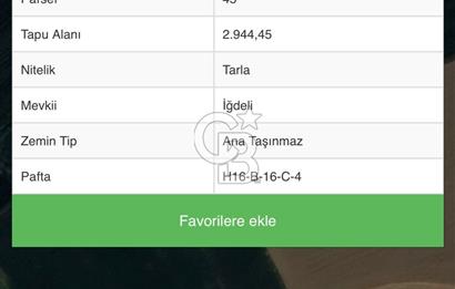 ÇANAKKALE ECEABAT KÜÇÜKANAFARTA 2.944 M² SATILIK FIRSAT ARAZİ !!