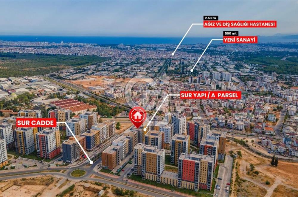 Antalya Surcadde'de Eşyalı 1+1 Kiralık Daire